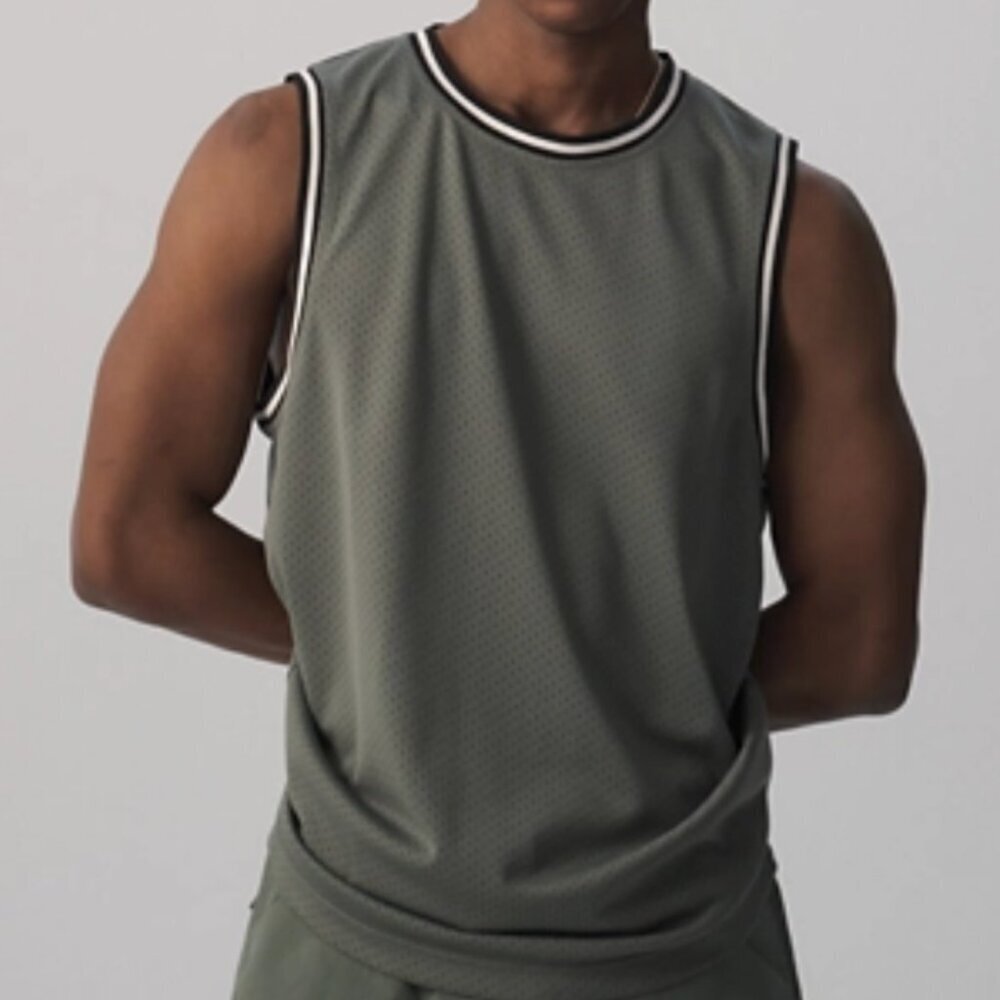 BUNDLE LCKR Jogger and Mesh Excell Jersey Tank Coord Set SZ L